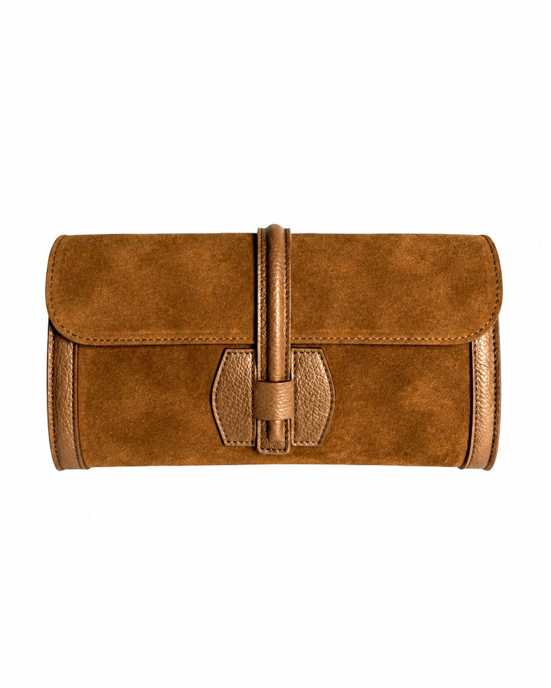 Suede Leather Clutch