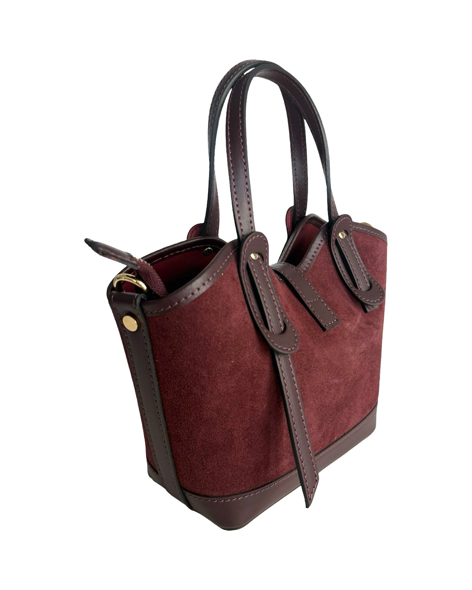 Compartment Bag Small Suede