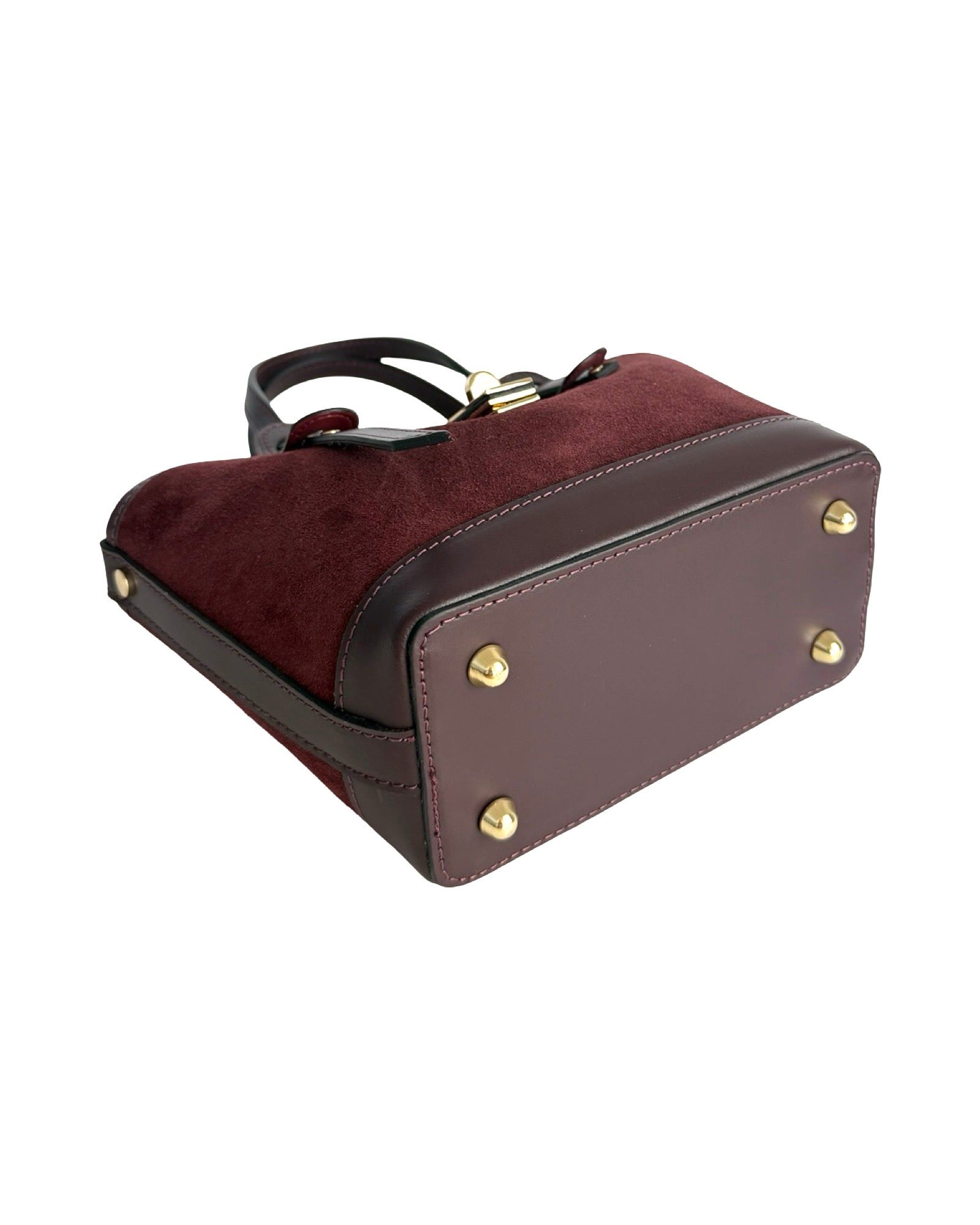 Compartment Bag Small Suede