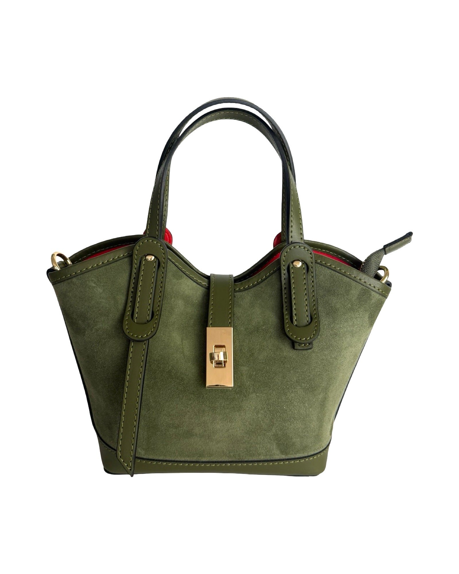 Compartment Bag Small Suede