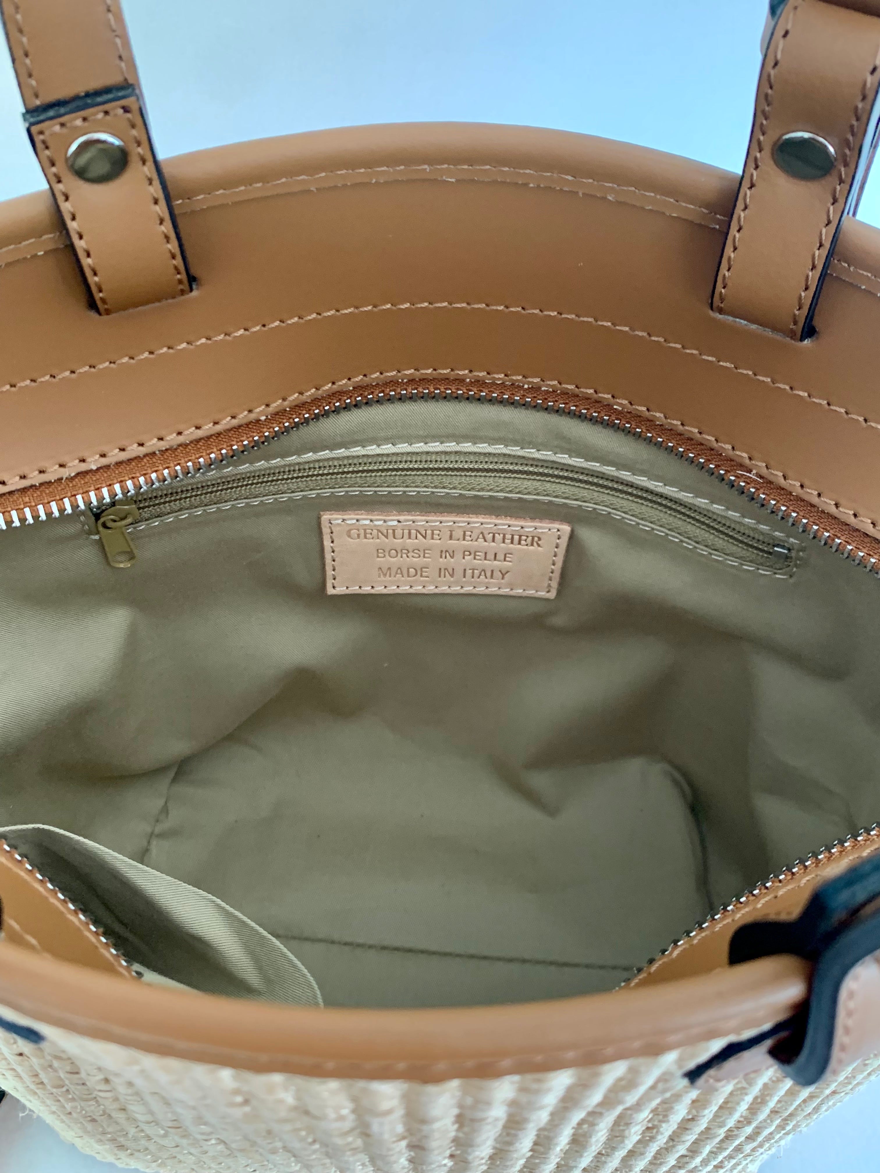 Bucket Bag Medium Raffia