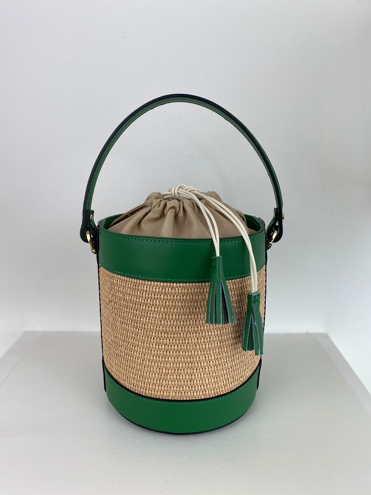 Bucket Bag Tall Raffia