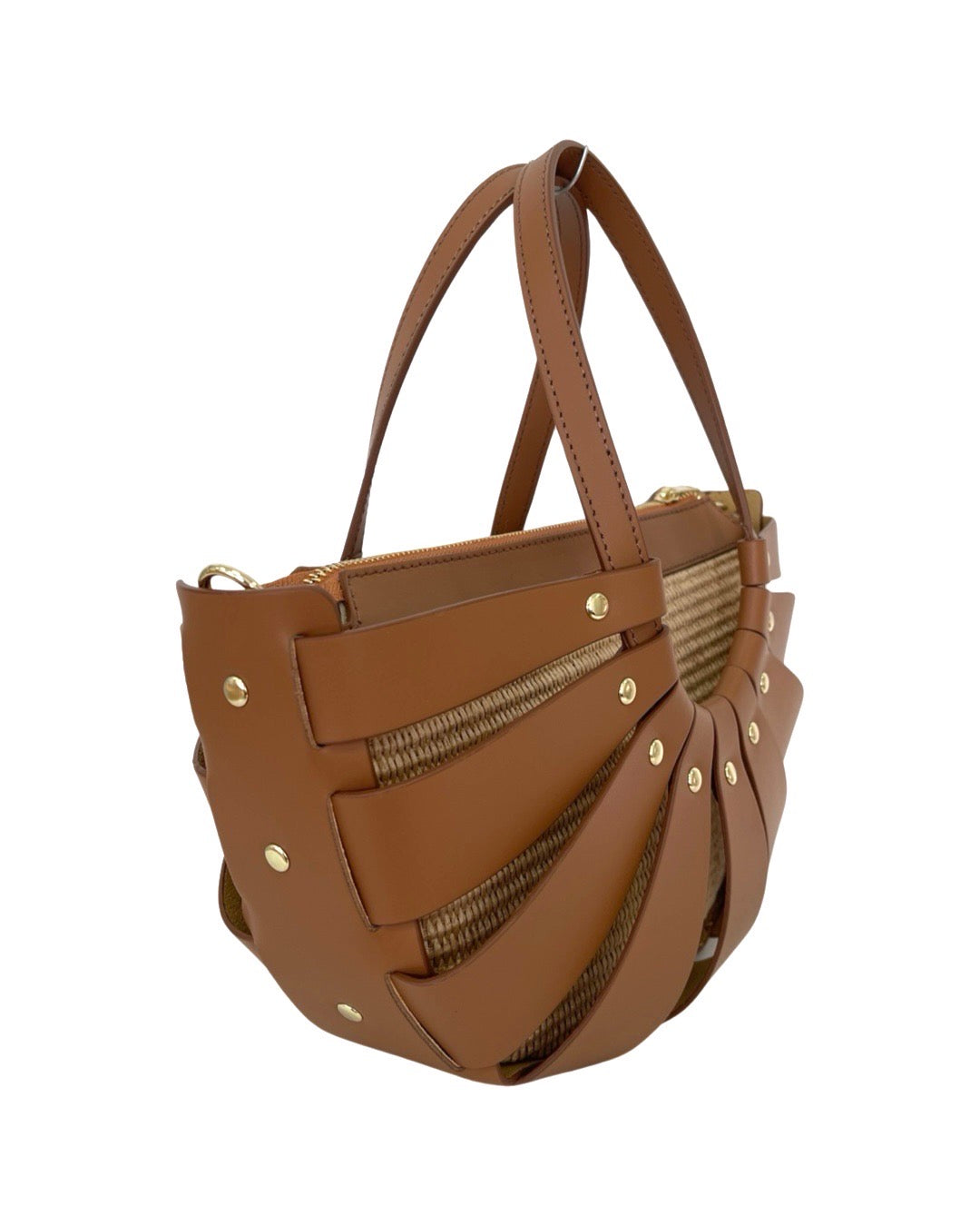 Bucket Bag Large Crescent Raffia