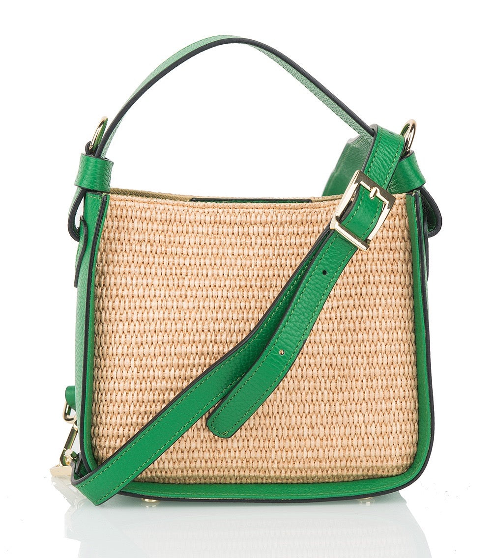 Small Raffia Square Bag