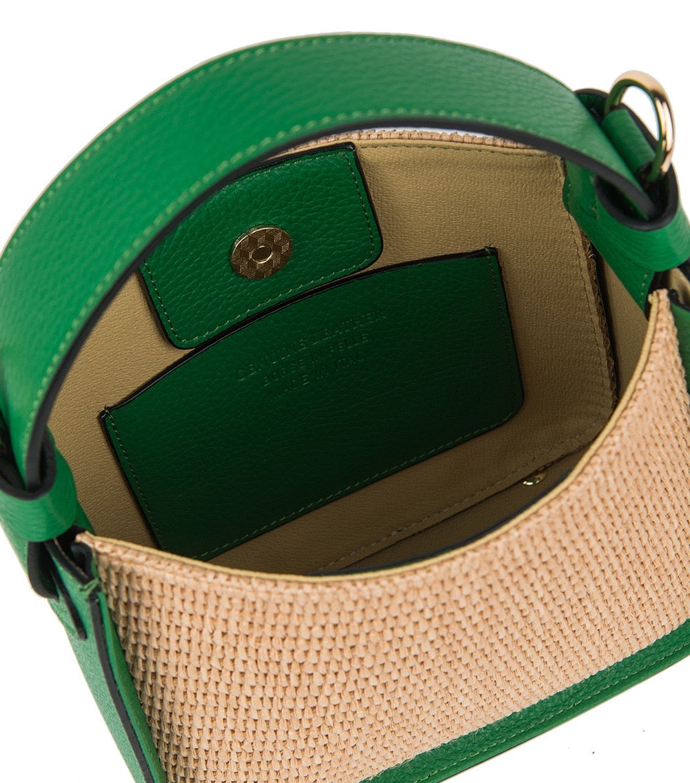 Small Raffia Square Bag