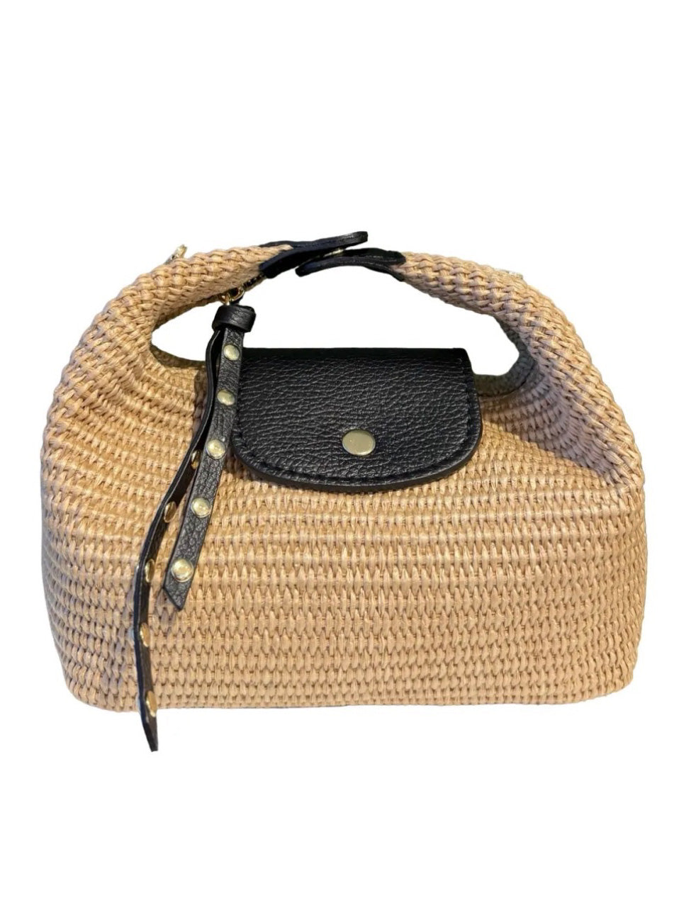 Slouchy Clutch Raffia