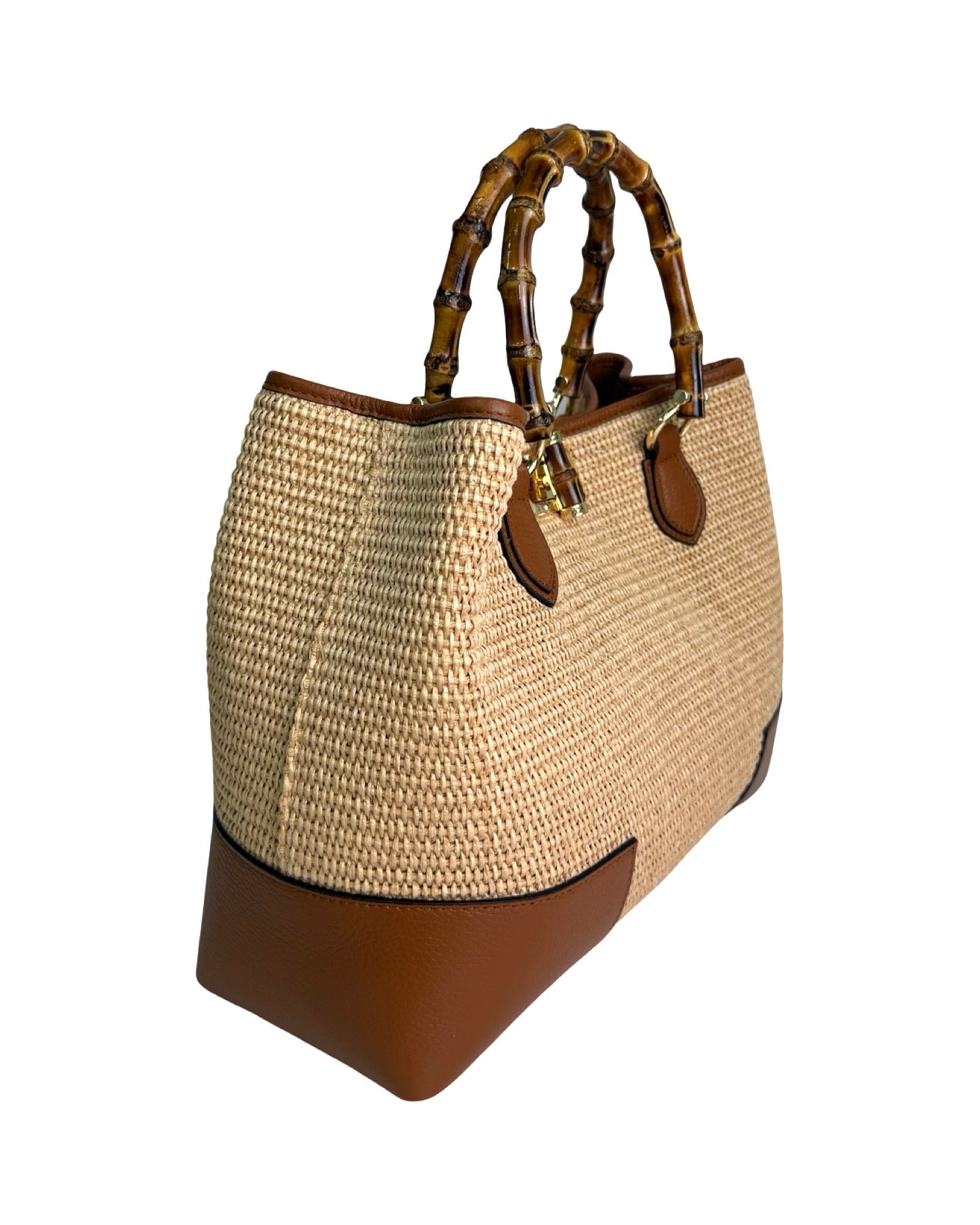 Bamboo Tote Raffia