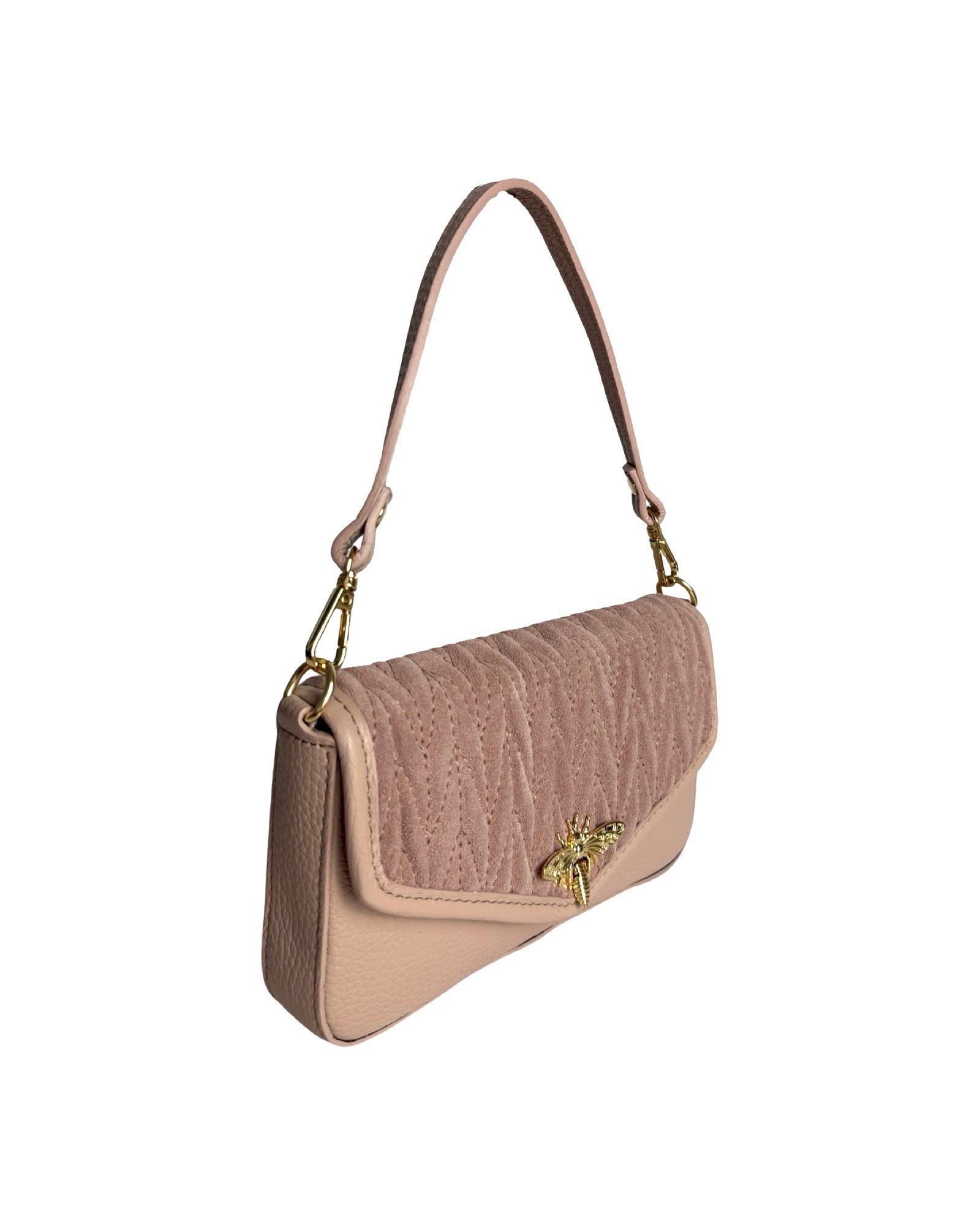 Bee Clutch Suede