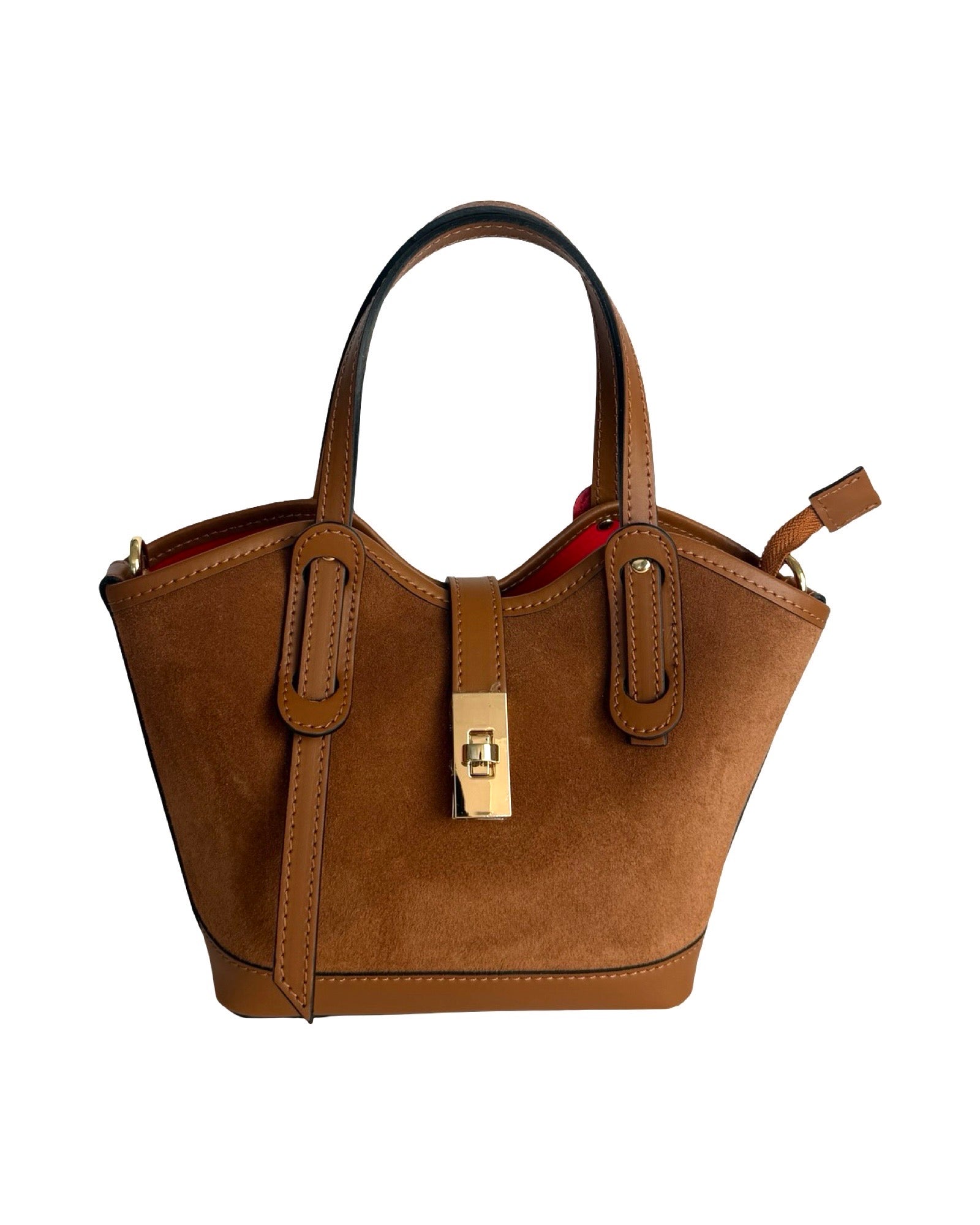 Compartment Bag Small Suede