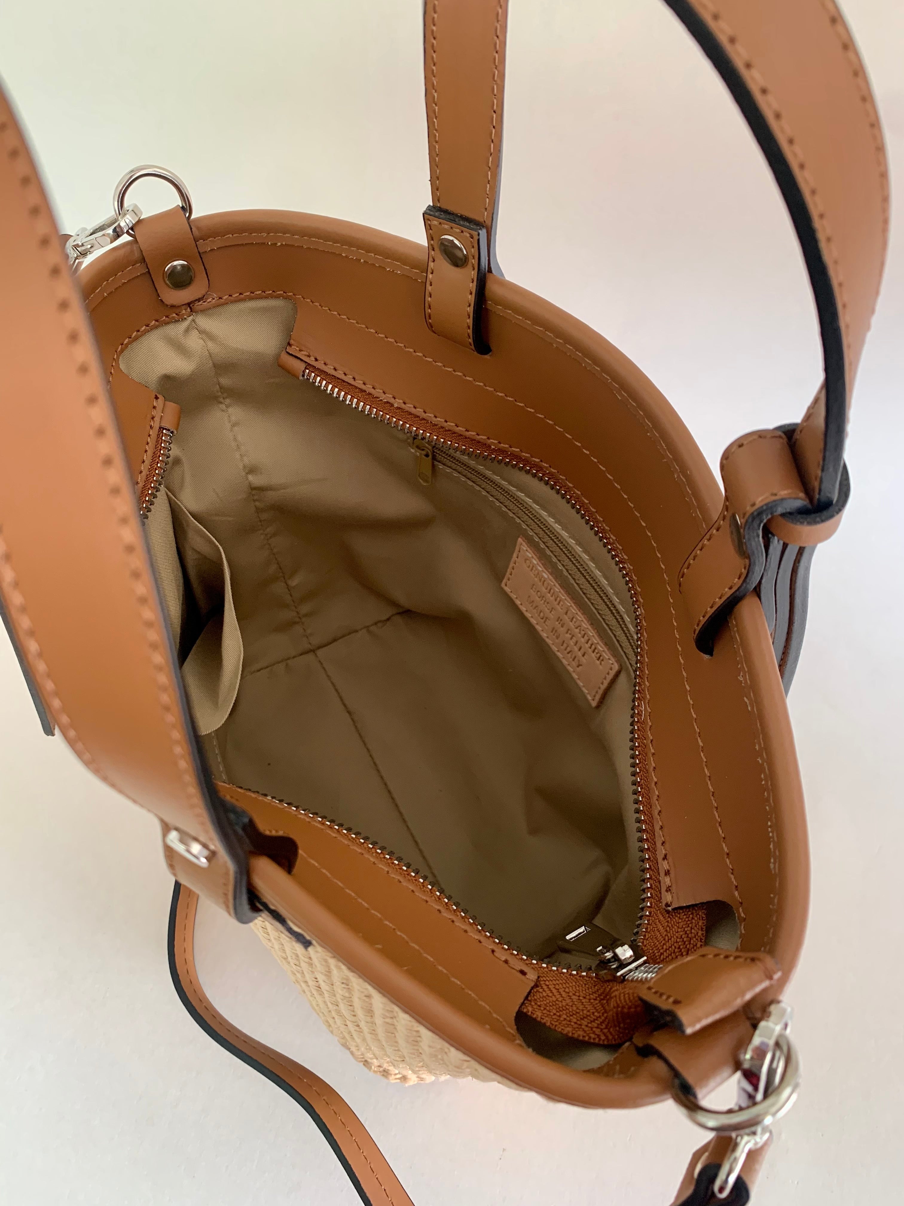 Bucket Bag Medium Raffia