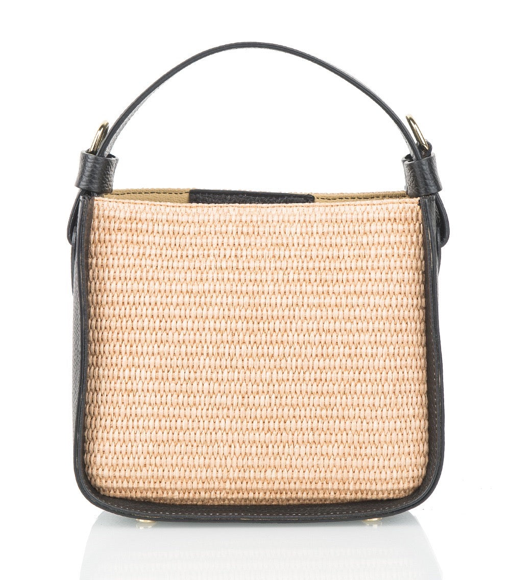 Small Raffia Square Bag
