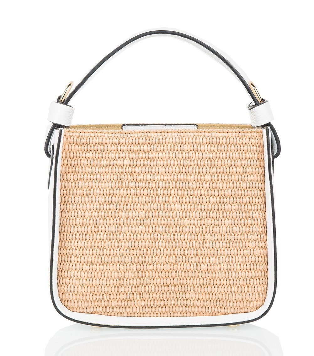 Small Raffia Square Bag