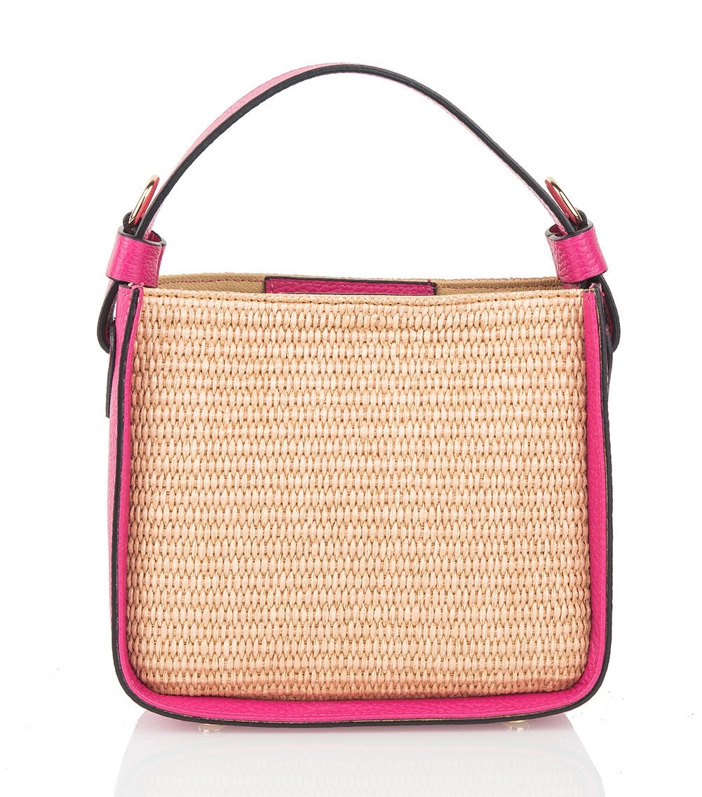 Small Raffia Square Bag
