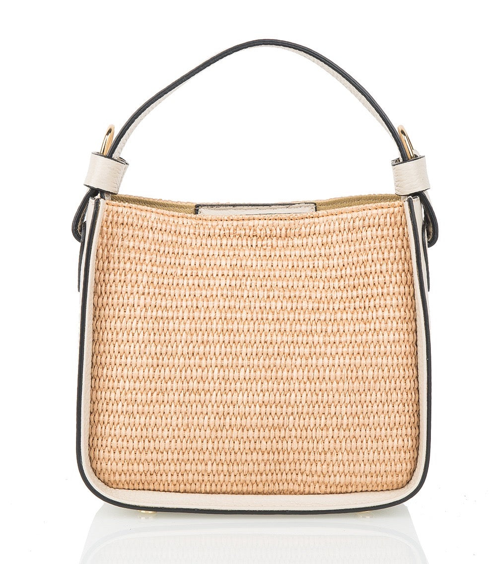 Small Raffia Square Bag