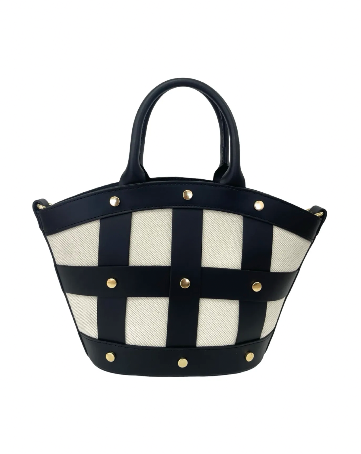 Bucket Bag Medium Studded Canvas