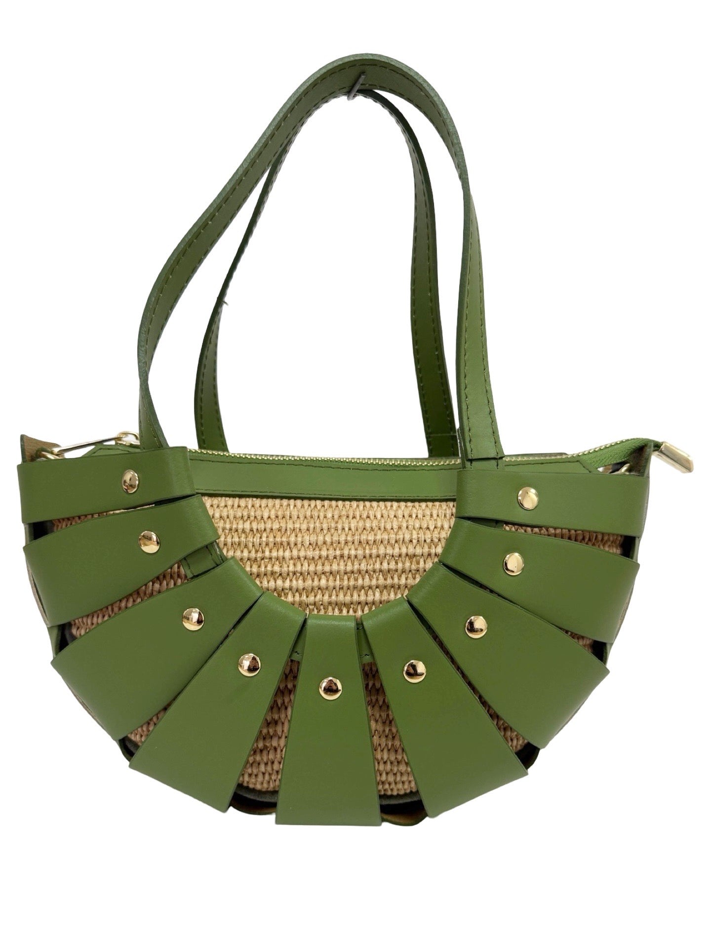 Bucket Bag Medium Crescent Raffia