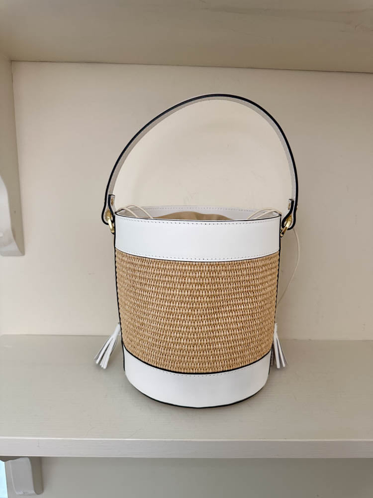 Bucket Bag Tall Raffia