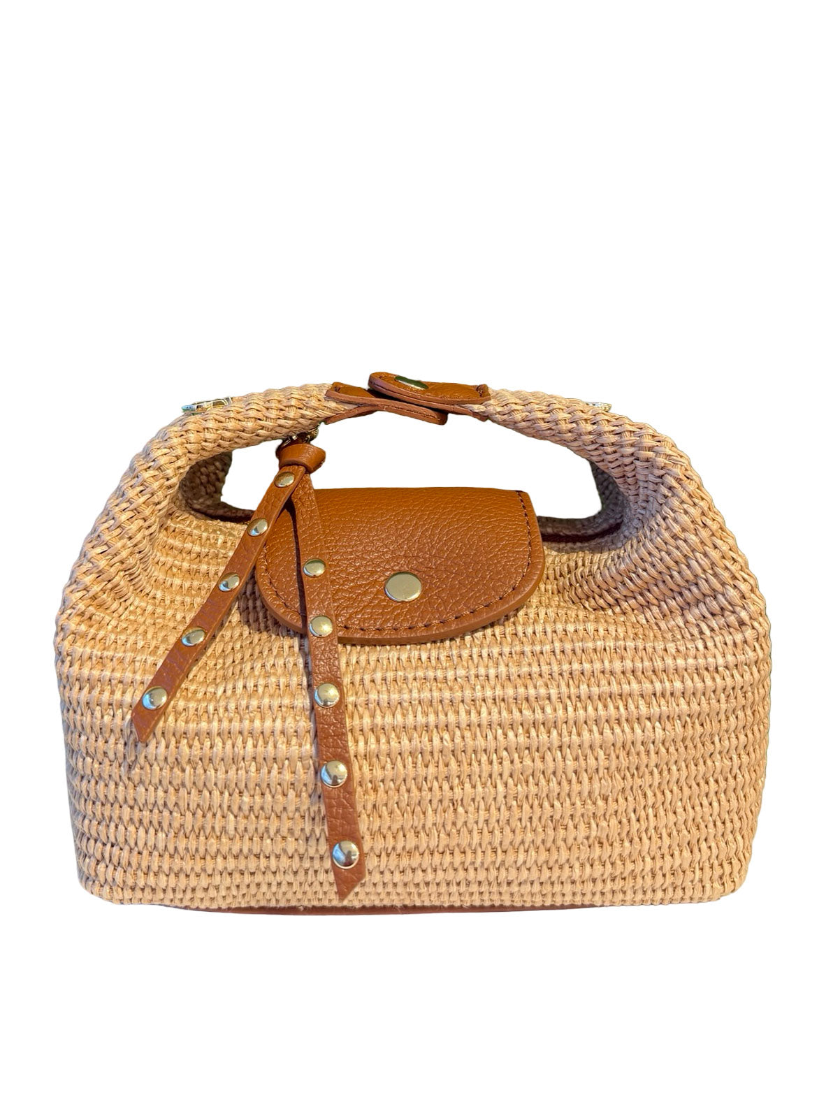 Slouchy Clutch Raffia